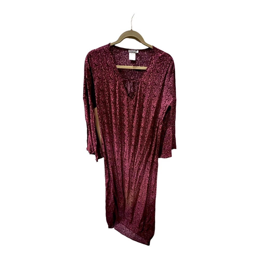 Pink purple boho long dress